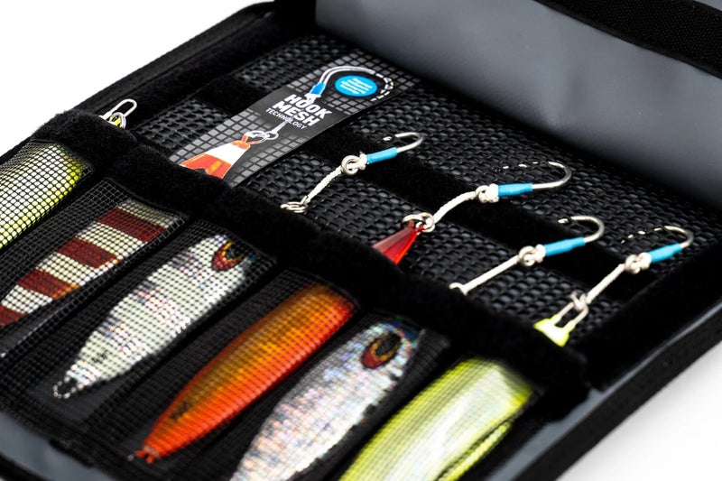 Nomad Design Jig Wallet Insert Sleeve - Fishing Lure Organizer, Heavy-Duty Velcro Jig Bag with 12 Mesh Pockets, Waterproof Jig Storage - Image 2
