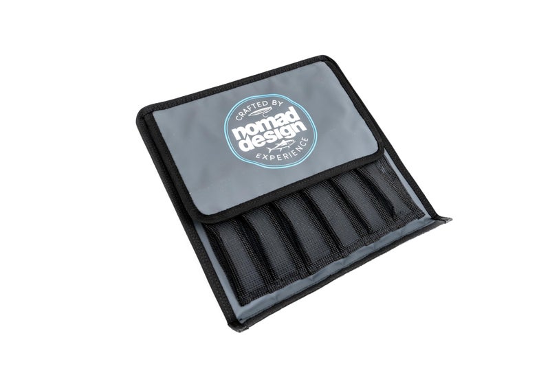 Nomad Design Jig Wallet Insert Sleeve - Fishing Lure Organizer, Heavy-Duty Velcro Jig Bag with 12 Mesh Pockets, Waterproof Jig Storage - Image 1