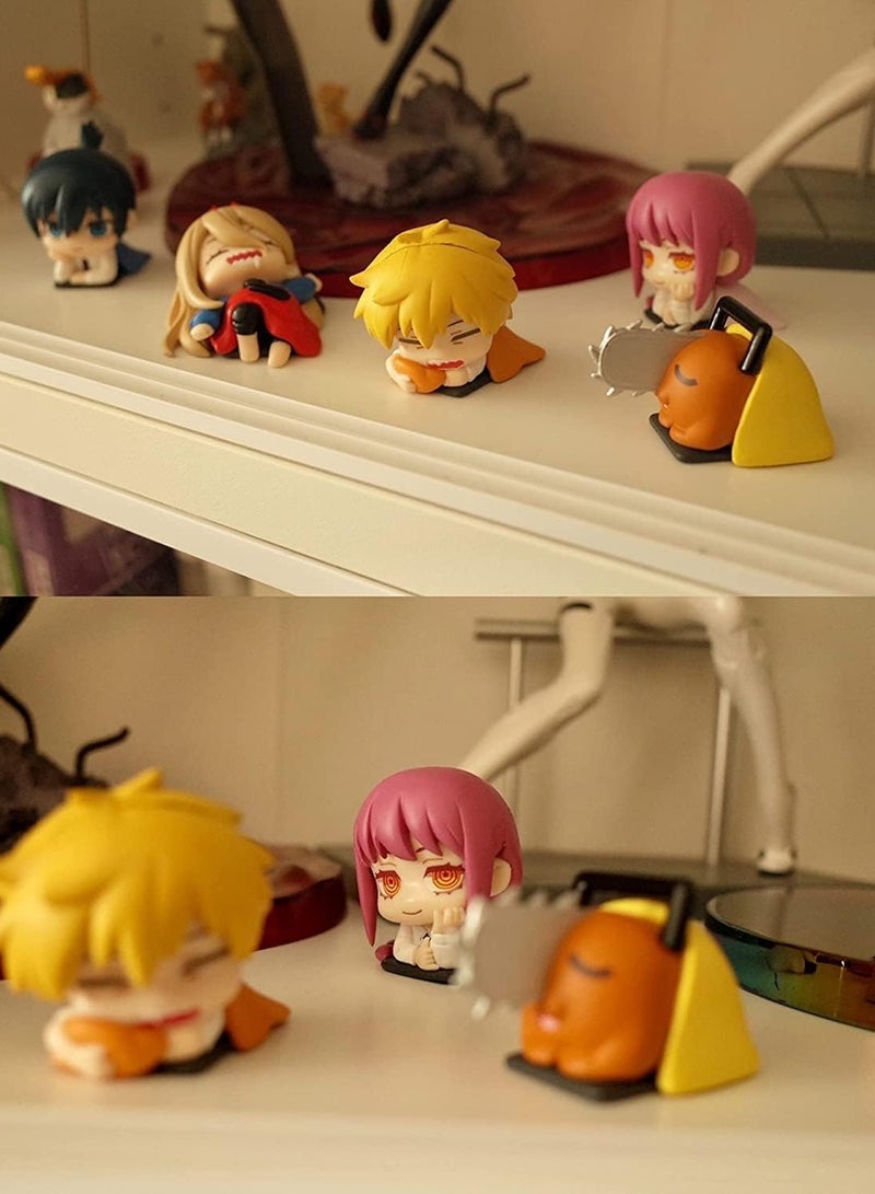 Chainsaw Man Figure Sleeping Set Denji Power AKI Makima Action Figures Anime Figurine Collection Desktop Decor PVC Model Statue Toy Gift for Anime Fans