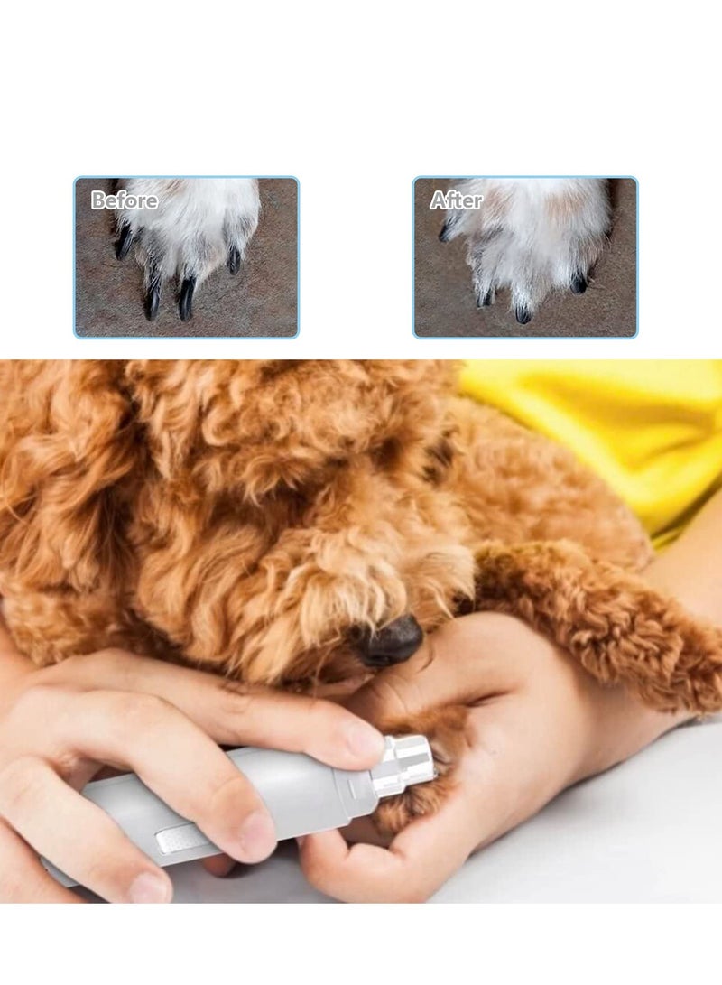 Excefore Dog Nail Grinder, Dog Nail Grinder Automatic, Upgraded Pet Cat Dog Nail Trimmers Clippers Kit, Quiet Low Noise for Small Medium Large Dogs and Cats - Image 5