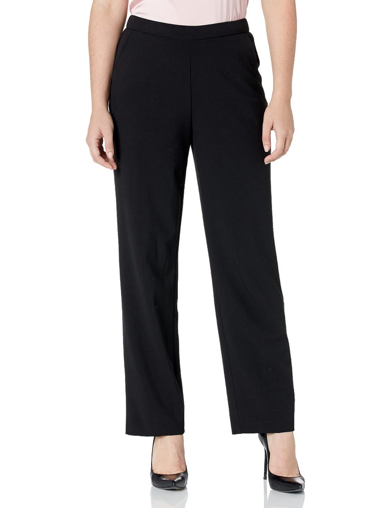 Briggs New York Pull On Dress Pant Average Length & Short Length, Black, 10 - Image 4