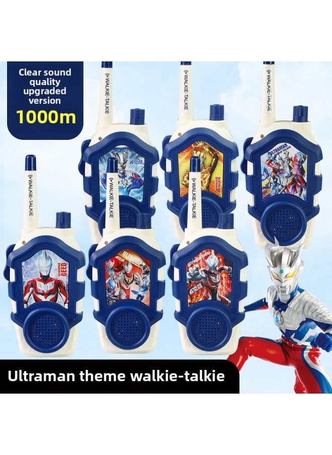 Generic - Ultraman Walkie Talkie Dialogue Toy Gift Family Interaction Super Cool Intelligent Distance Communication Boys-Color:Paw Team + Ultraman Walkie Talkie Pair-Specifications:Bagged With Battery Version - Image 1