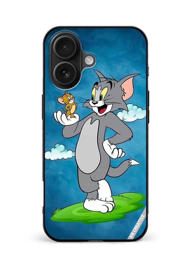 VR CREATIVE Protective Case Cover For Apple iPhone 16 Tom And Jerry Design Multicolour