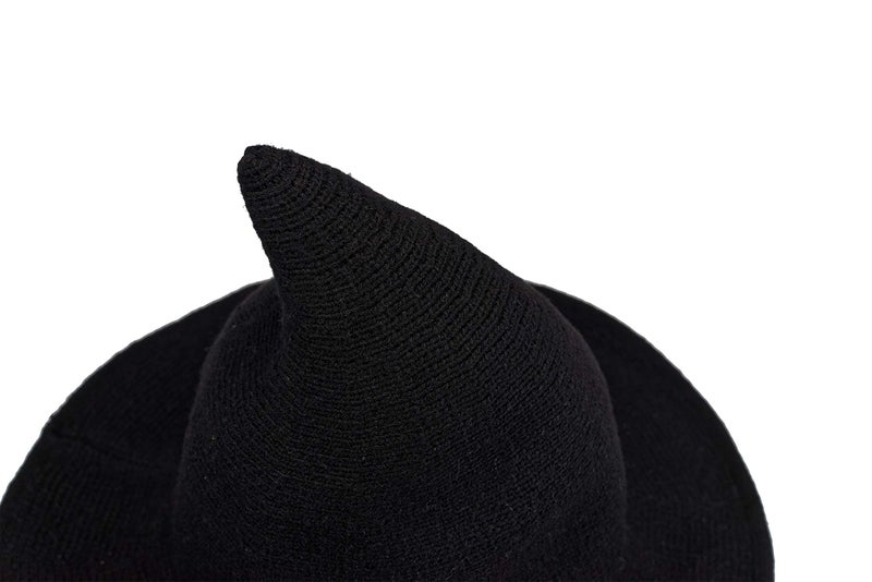 QBSM Witch Hats for Women Modern Knit Wool Hat Cap for Halloween Party Costume - Image 2