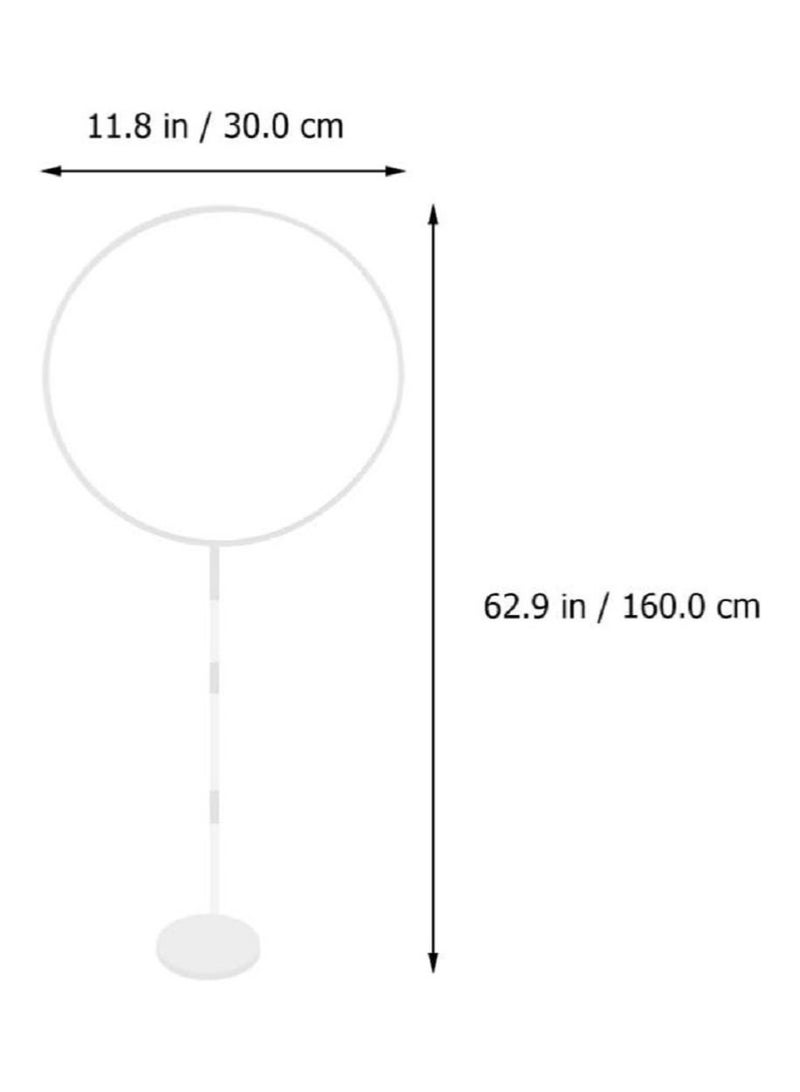 SYOSI Balloon Round Arch Column Stand Flexible Cricle Frame Holder DIY Balloon Shape Stand Background Decoration for Baby Shower Birthday Wedding Party (27 x 63 Inch)  - Image 4