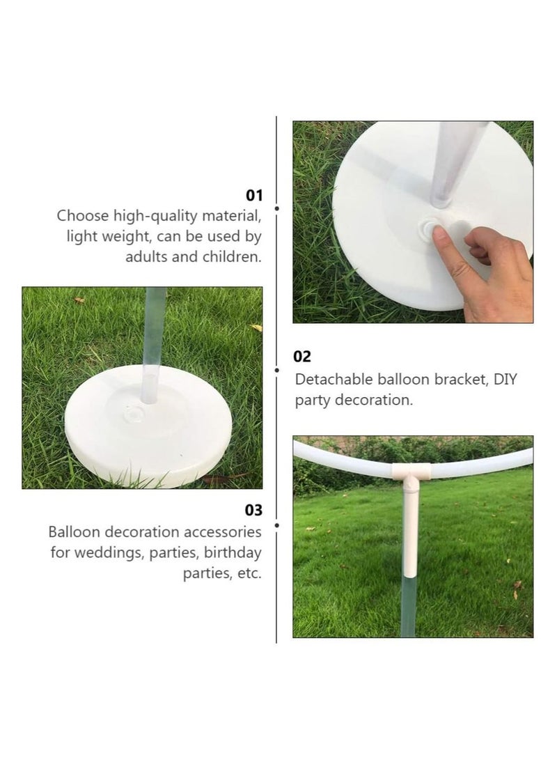 SYOSI Balloon Round Arch Column Stand Flexible Cricle Frame Holder DIY Balloon Shape Stand Background Decoration for Baby Shower Birthday Wedding Party (27 x 63 Inch)  - Image 5
