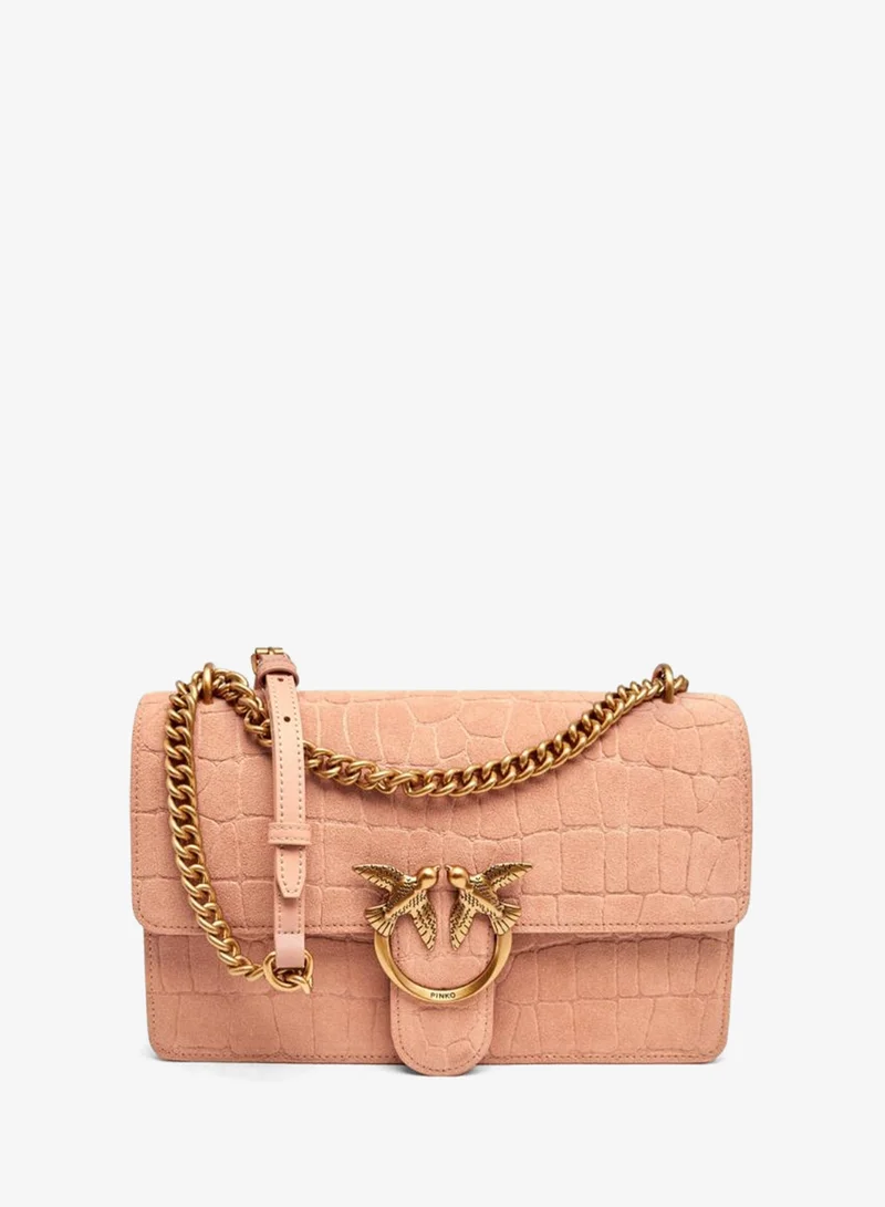 بينكو Logo Detail Flap Over Shoulder Bag