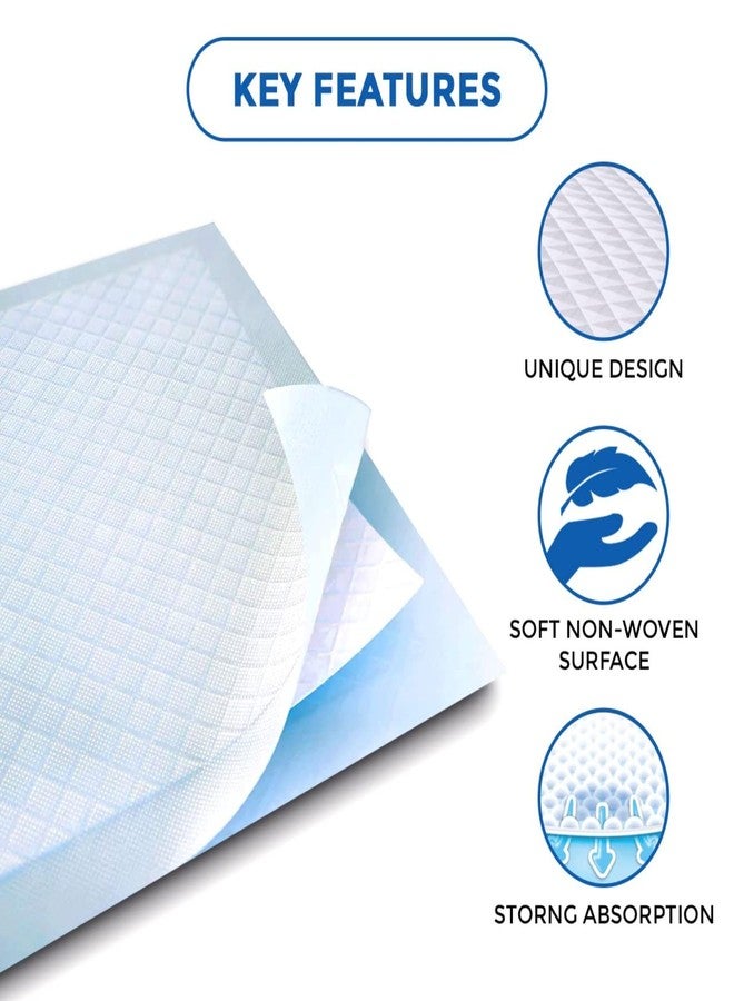 C-Cure Dog Pee Pads | Pack of 50 | 60x60 cm Disposable Pet Training Pads for Puppies, Adult Dogs & Cats | Leak-Proof, Quick-Dry, 5-Layer Absorbent Core with Adhesive Floor Tape - Image 4