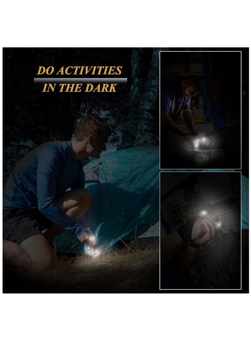 Verci 1 Pair Rechargeable Led Flashlight Gloves Birthday Fathers Day Gift from Daughter Son Wife Unique Camping Gadgets Led Gloves for Men Mechanic Car Guy Repairing  - Image 3