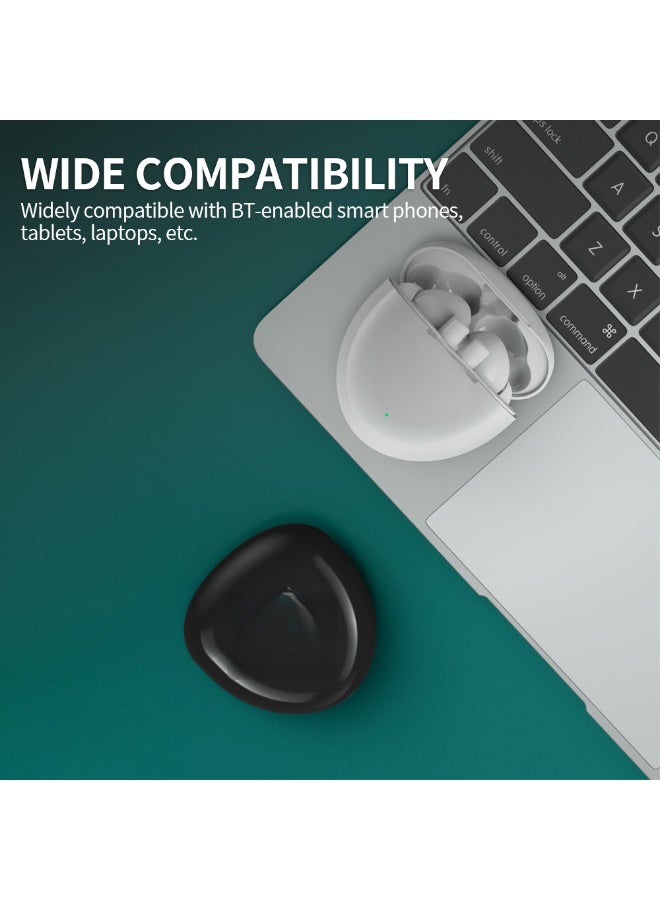 HT06 Wireless BT Headphones In-ear Sports Earbuds HiFi Sound Quality Ultra-low Latency Long Endurance Time Black - Image 5