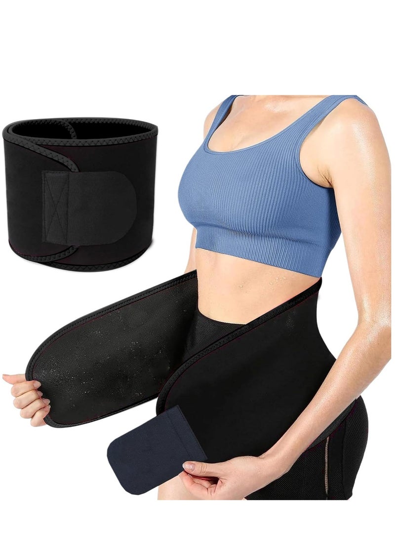Waist Trainer for Women & Men – Sweat Belt Waist Trimmer, Stomach Wrap, Belly Band, Premium Waist Trainer for Fat Burning, Shaping, and Support, Adjustable and Comfortable for Exercise and Everyday Wear - Image 1