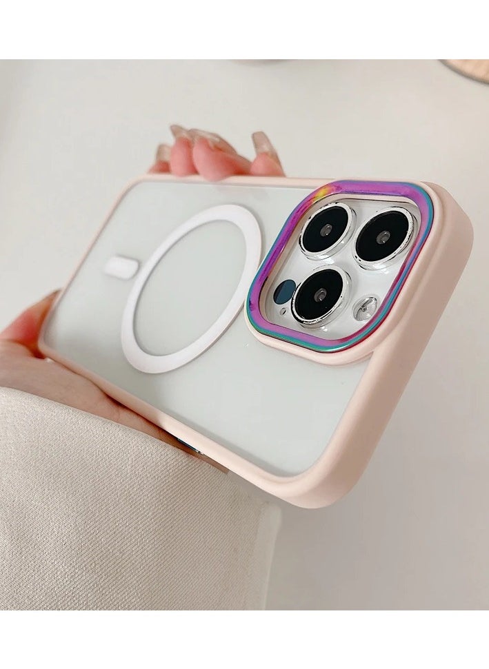 OQUERA iPhone 15 Plus Magsafe Case Transparent Pink【N52 Stronger Magnets】【Shockproof Military-Grade Protection】iPhone 15 Plus Cover Anti-Yellow & Anti-Scratch, Ultra Slim, Magnetic Cover for 15 Plus Transparent Pink  - Image 1