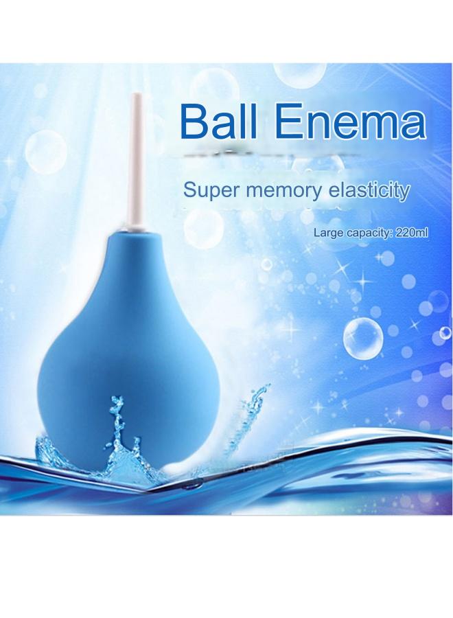 Generic 220ml Blue Enema Ball Unisex Enema Cleaner 