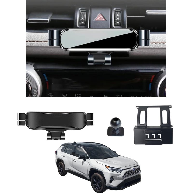 TRX AUTO Phone Holder Mount With Gravity Phone Holder For Toyota Rav4 2020 To 2023 | Toyota Rav4 Accessories | Rav4 Mobile Phone Holder - Image 1