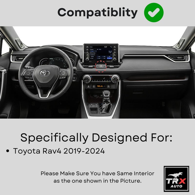 TRX AUTO Phone Holder Mount With Gravity Phone Holder For Toyota Rav4 2020 To 2023 | Toyota Rav4 Accessories | Rav4 Mobile Phone Holder - Image 5