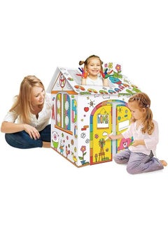 DIY Large Cardd Coloring Creative Crafts Play House Project Assemble and Paint Educational Toys 2.2 Feet Tall for Kids Age 2,3,4,5,6,7,8 - pzsku/Z0C6975E5FE04F32813CAZ/45/_/1670577953/f92d61a9-af61-4d35-bf0a-b84f3bb68edf