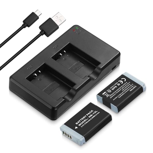 LORDONE NB-13L Battery 2-Pack and USB Dual Battery Charger for PowerShot SX720 HS, SX730 HS, SX740 HS, SX620 HS, G1 X Mark III, G5 X, G7 X, G7 X Mark II, G9 X, G9 X Mark II Cameras - Image 1