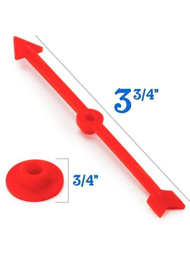 Brybelly 12-Pack of Arrow Game Spinners in 4 Rainbow Colors, 3 Arrows Per Color - Assorted Set of 4-inch Plastic Spinner Game Pieces for DIY Board Games, Replacement Pieces, Projects & Classroom Activities - Image 4