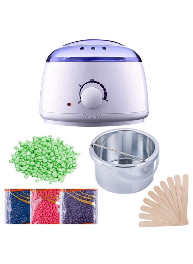 ARUP جهاز تسخين الشمع ARUP Pro Wax 100 مع رقائق خشبية لمجموعة الشمع الصلب والشريط والشمع البارافيني للنساء (متعدد الألوان) (مع حبوب ذوبان) مع 5 عبوات من الحبوب (500) جرام. - Image 3