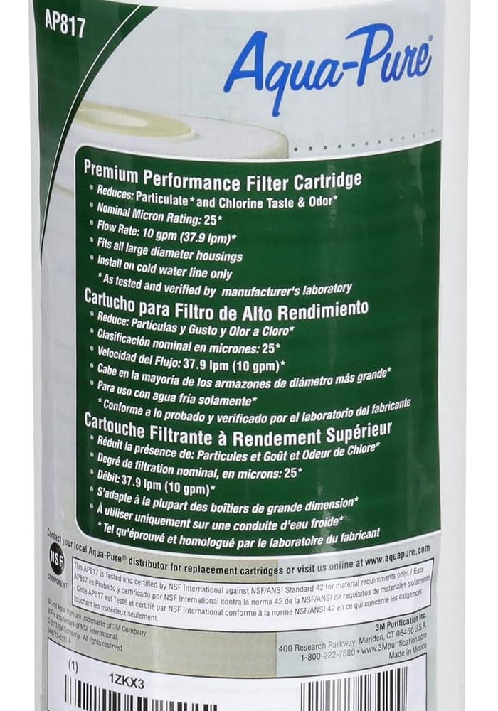 Aqua pure Aqua-Pure 3M Whole House Replacement Water Filter - Model AP817 - Image 1