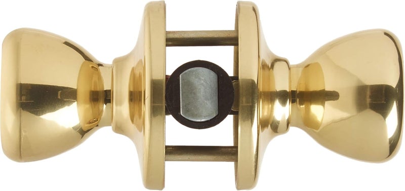 Kwikset Mobile Home Interior Passage Door Knob Handle For Closet and Hallway Doors NonLocking Doorknob in Polished Brass - Image 3