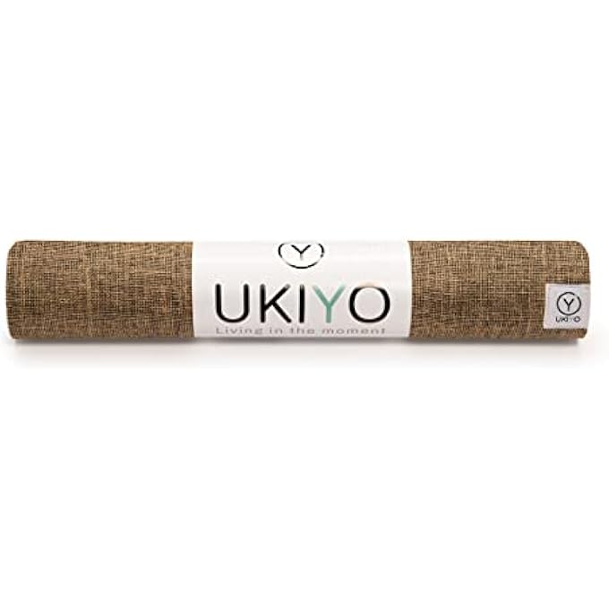 Ukiyo Unisex The Jute - Natural Rubber Yoga Mat 183X61X0.4Cm Brown - Image 3