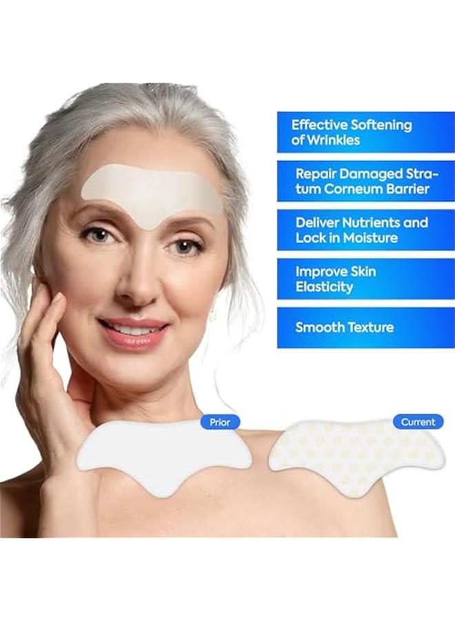 Arabest 12Pcs Aloe Collagen Vitamin E Forehead Wrinkle Treatment Patch Anti Wrinkles Treatment  - Image 2