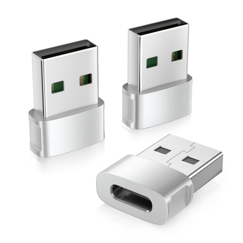 بيز سايلور iPhone 16 15 Pro Max شاحن سيارات محول 3Pack، محول USB إلى USB C من النوع الأنثى إلى A للآيفون 14 بلس الجديد، ساعة آبل 10 8، AirPods 4، iPad Mini 7 Air، سامسونج جالاكسي S25 S24 A54 - Image 1