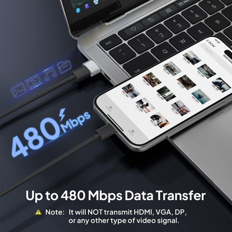 بيز سايلور iPhone 16 15 Pro Max شاحن سيارات محول 3Pack، محول USB إلى USB C من النوع الأنثى إلى A للآيفون 14 بلس الجديد، ساعة آبل 10 8، AirPods 4، iPad Mini 7 Air، سامسونج جالاكسي S25 S24 A54 - Image 3