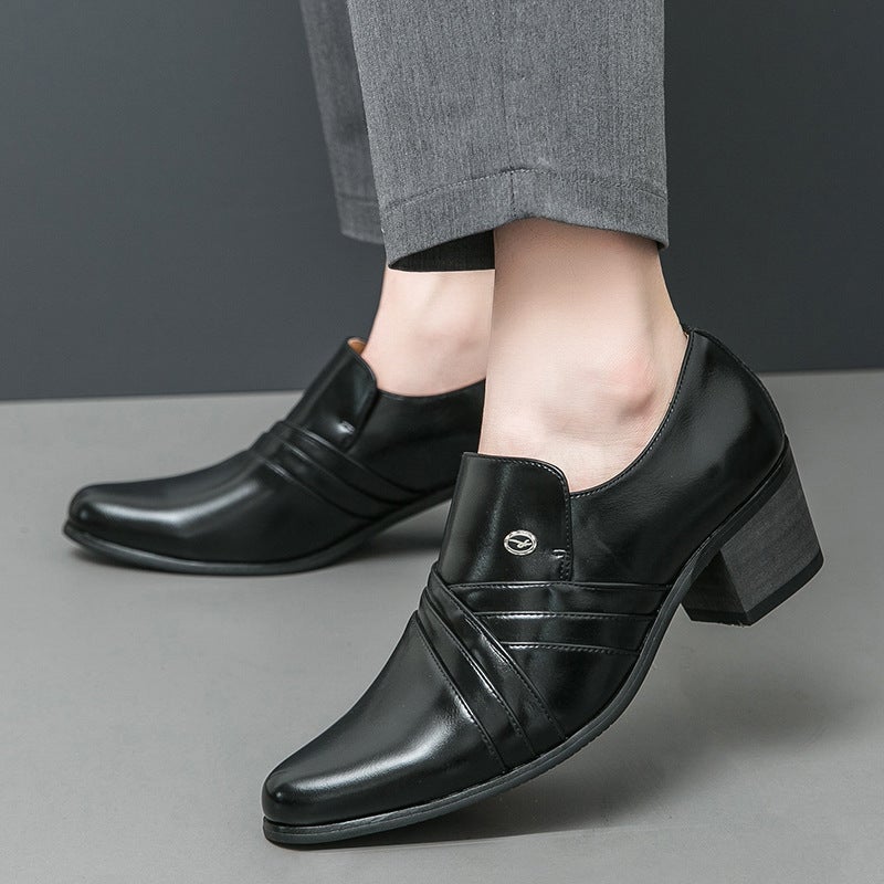 Men'S Plus Size Men'S Business Dress High-Heeled Leather Shoes Men'S 2025 New Wedding Banquet Formal - Image 3