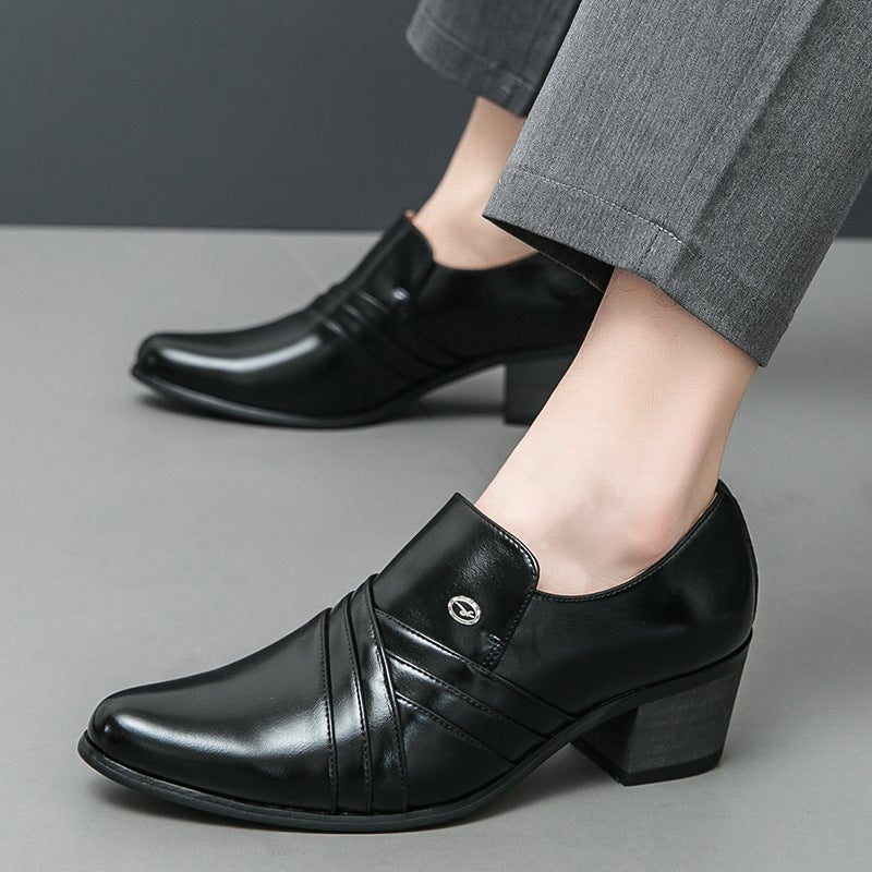 Men'S Plus Size Men'S Business Dress High-Heeled Leather Shoes Men'S 2025 New Wedding Banquet Formal - Image 5