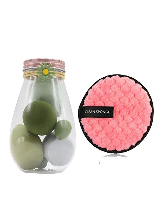 Aternal Reusable Makeup Remover Pads - Reusable Makeup Remover Cloths - Reusable Face Pads, Makeup Eraser for All Skin Types - Washable Microfiber Makeup Remover Face Cloths Pack of 1 with 5 Pieces Blender Jar - Image 1