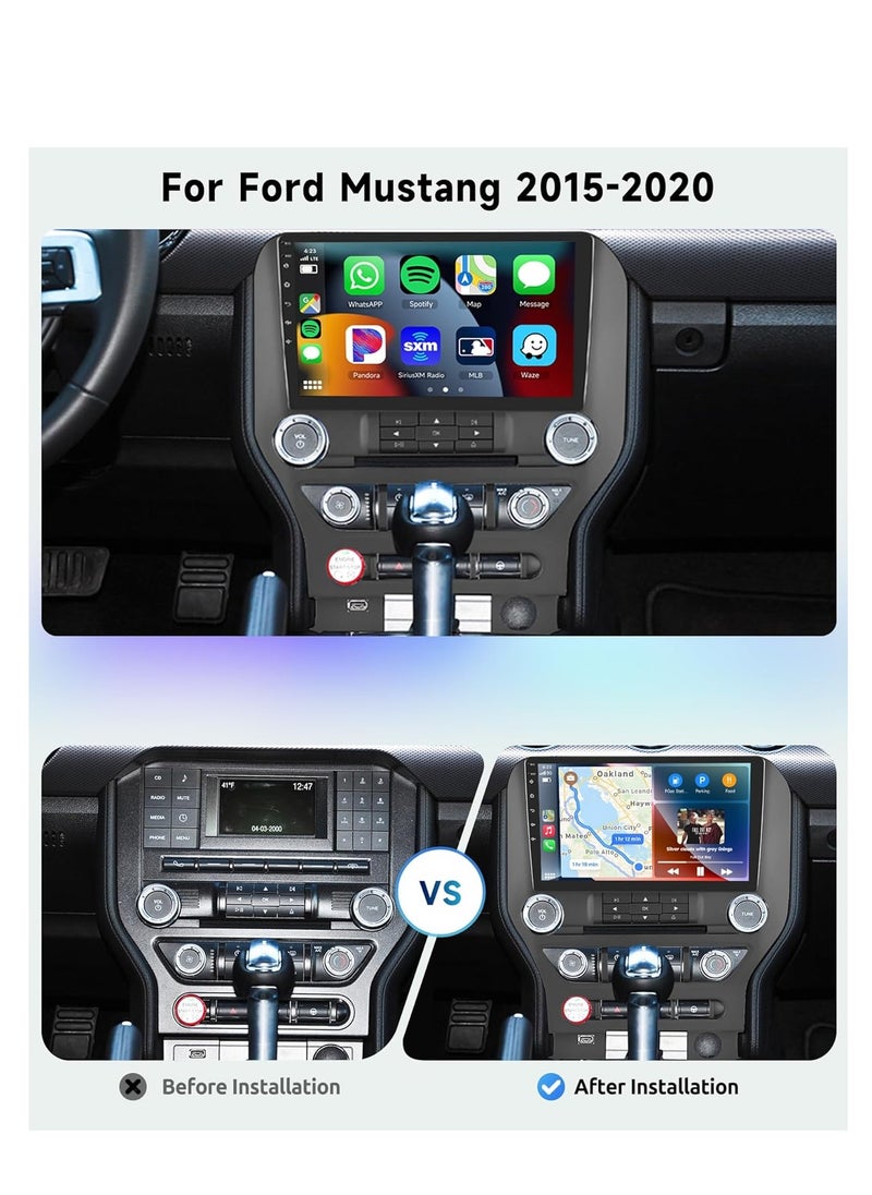 Android Car Stereo for Ford Mustang 2015 2016 2017 2018 2019 1GB RAM 32GB ROM Mirror-Link Wi-Fi BT, Radio GPS Navigation, 9 Inch IPS Touch Screen with Backup Camera Included - pzsku/Z0C6A18A736CAC432C0EAZ/45/_/1727253821/0153d213-702c-4ce1-aa20-4c959f78a4dc