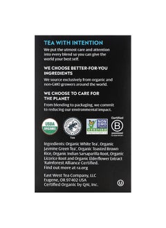Choice Organic Teas Choice Organic Teas, White & Green Tea, White Elderflower, 16 Tea Bags, 0.85 oz (24 g)  - Image 2