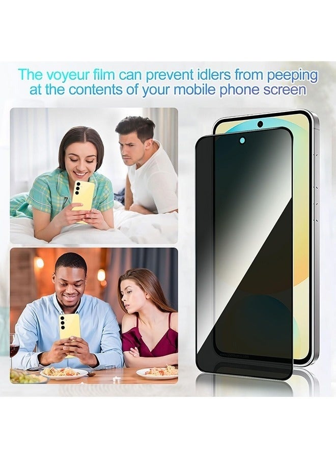 2 Pack Privacy Screen Protector for Samsung Galaxy S24 FE Anti-Spy Tempered Glass Ultra HD Anti-Scratch Bubble-Free Easy Install - Image 2