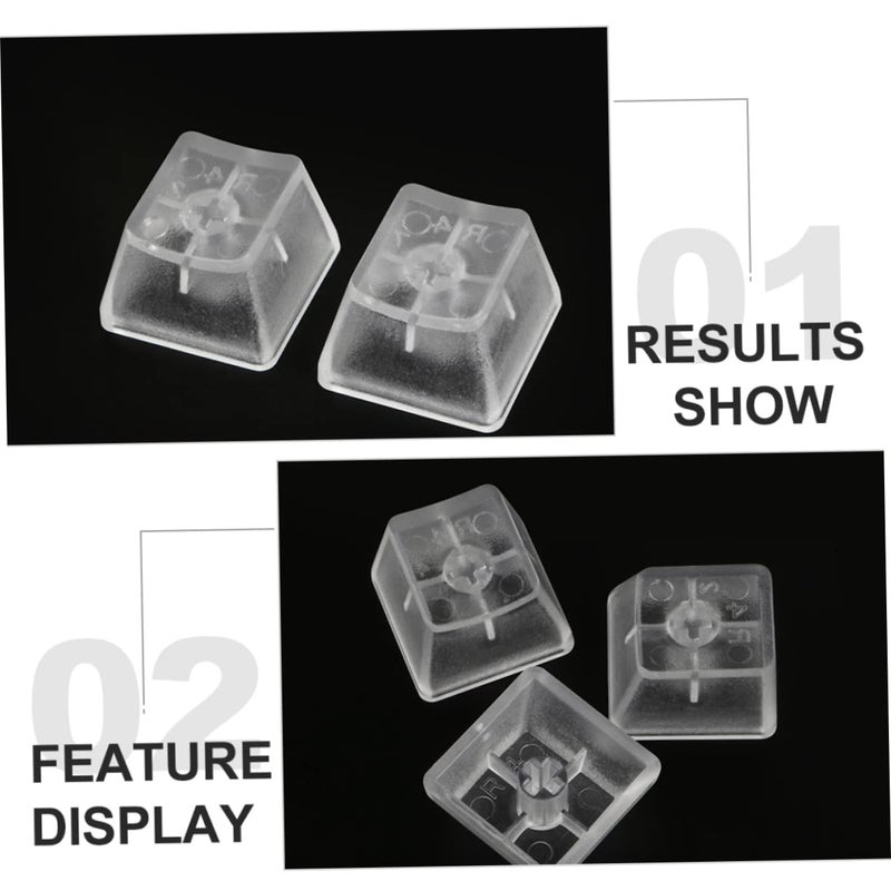 Translucent Keycaps For Mechanical Keyboard RGB Backlit Transparent 1 8X1 8X0 9CM - Image 4