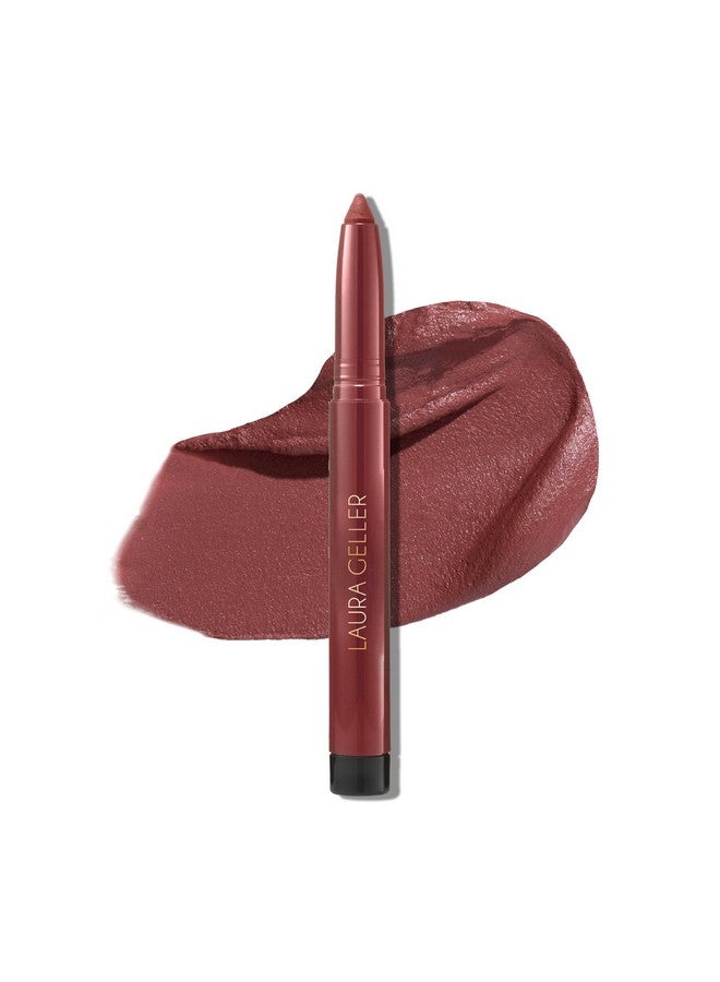 لوار جيلر نيويورك لورا جيلر نيويورك - أحمر شفاه كاجال مطفي يدوم طويلًا | تركيبة مغذية مقاومة للبقع مع مبراة مدمجة | لون التوت - Image 1
