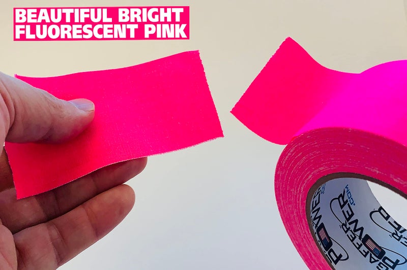 Gaffer Power Real Professional Grade Gaffer Tape, Made in The USA, | Durable, Versatile | Weather Resistant | Leaves No Residue | Fluorescent Pink Tape, 2 in x 30 Yds - Image 3