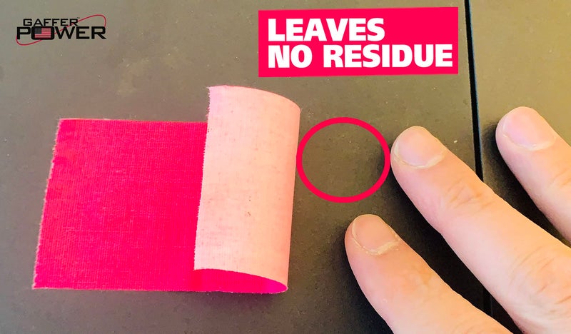 Gaffer Power Real Professional Grade Gaffer Tape, Made in The USA, | Durable, Versatile | Weather Resistant | Leaves No Residue | Fluorescent Pink Tape, 2 in x 30 Yds - Image 5
