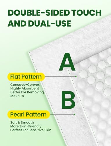 Elvira 100 Count Disposable Face Towels, Biodegradable Facial Cleansing Towels, Ultra Soft & Thick Cloth for Sensitive Skin, Makeup Remover Dry Wipes, Lint-Free Towelettes for Cleansing - Image 5