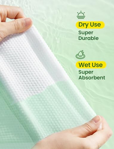Elvira 100 Count Disposable Face Towels, Biodegradable Facial Cleansing Towels, Ultra Soft & Thick Cloth for Sensitive Skin, Makeup Remover Dry Wipes, Lint-Free Towelettes for Cleansing - Image 4