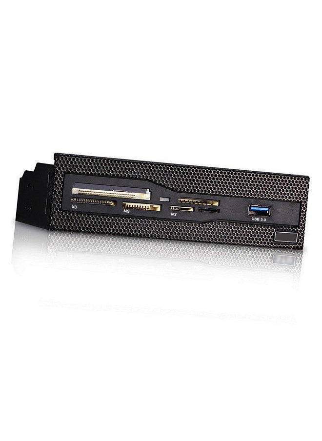 5.25 inch Multi-Function Front Panel Expansion Hub with USB 3.0 Port CF/SD/XD/MS/M2/TF Card Readers