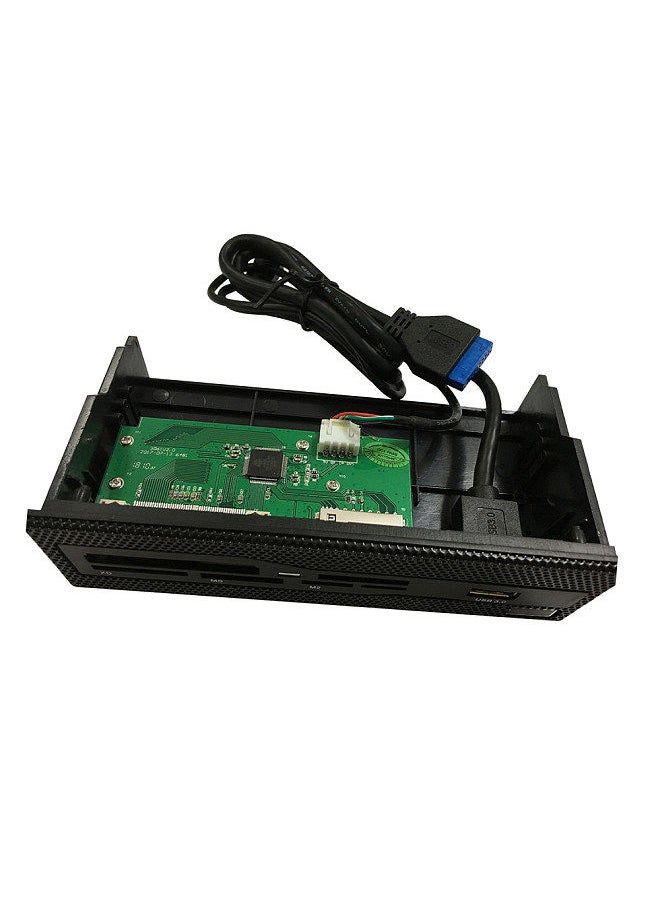 5.25 inch Multi-Function Front Panel Expansion Hub with USB 3.0 Port CF/SD/XD/MS/M2/TF Card Readers
