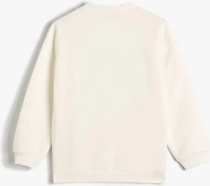 كوتون 4WKG10534AK Girls Sweat Ecru
