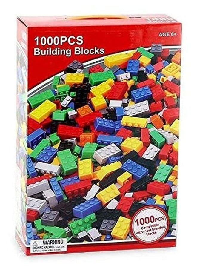 null - مكعبات البناء - 1000 قطعة من الطوب الكلاسيكي - متوافقة مع جميع العلامات التجارية الكبرى - Image 1