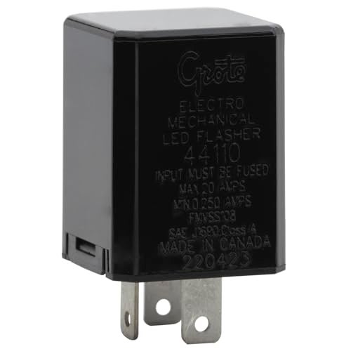 Grote 44110 3 Pin Flasher, LED , black - Image 1
