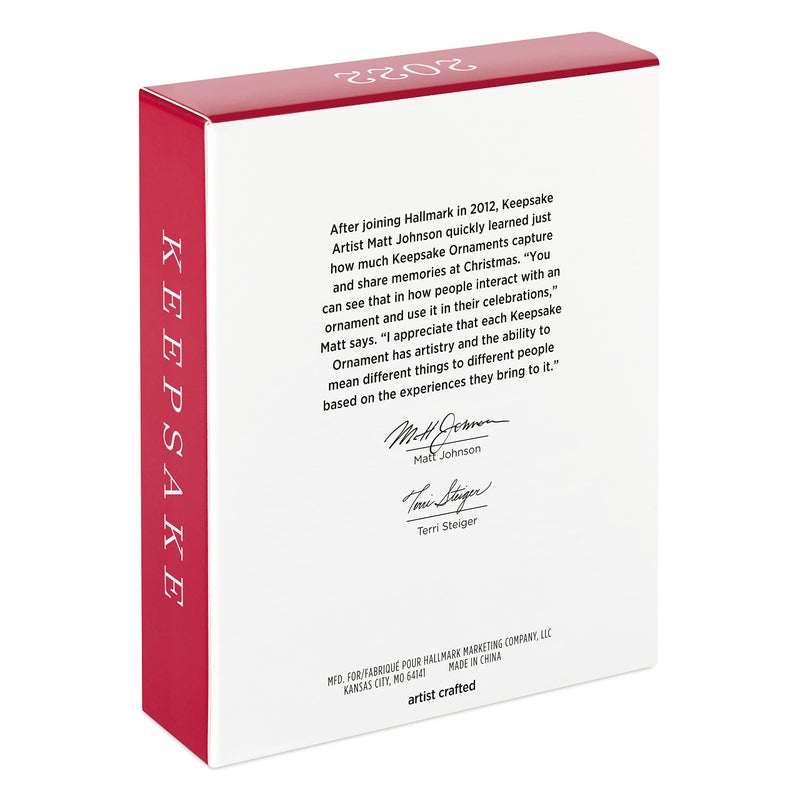 Hallmark Keepsake هولمارك تذكار زخرفة عيد الميلاد البلاستيكية 2022 إطار صورة سائق جديد - Image 4