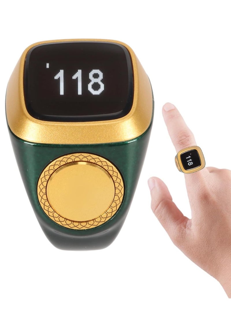 Smart Tasbih Plastic Zikr Lite Ring Green 18MM - Image 2