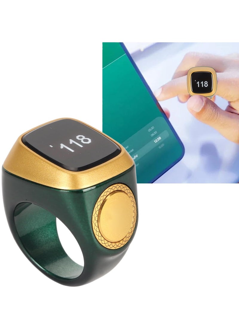 Smart Tasbih Plastic Zikr Lite Ring Green 18MM - Image 4