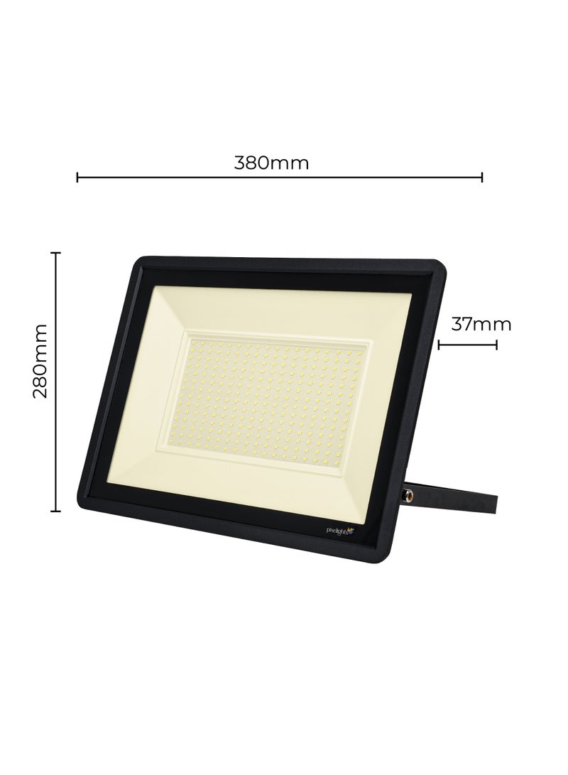 Pixelights 200W LED Flood Light, Warm- 3000K, IP65, 25000Hr Life, 2years Warranty, suitable for Garden, Playground, Garage, Factories, Parking Lot, Park, Playground etc. Part#PIXEL62200WW - Image 5